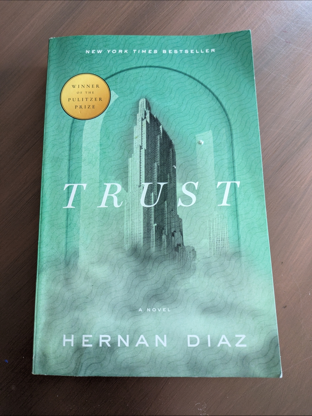 Trust by Hernan Diaz - Green Hardcover Novel